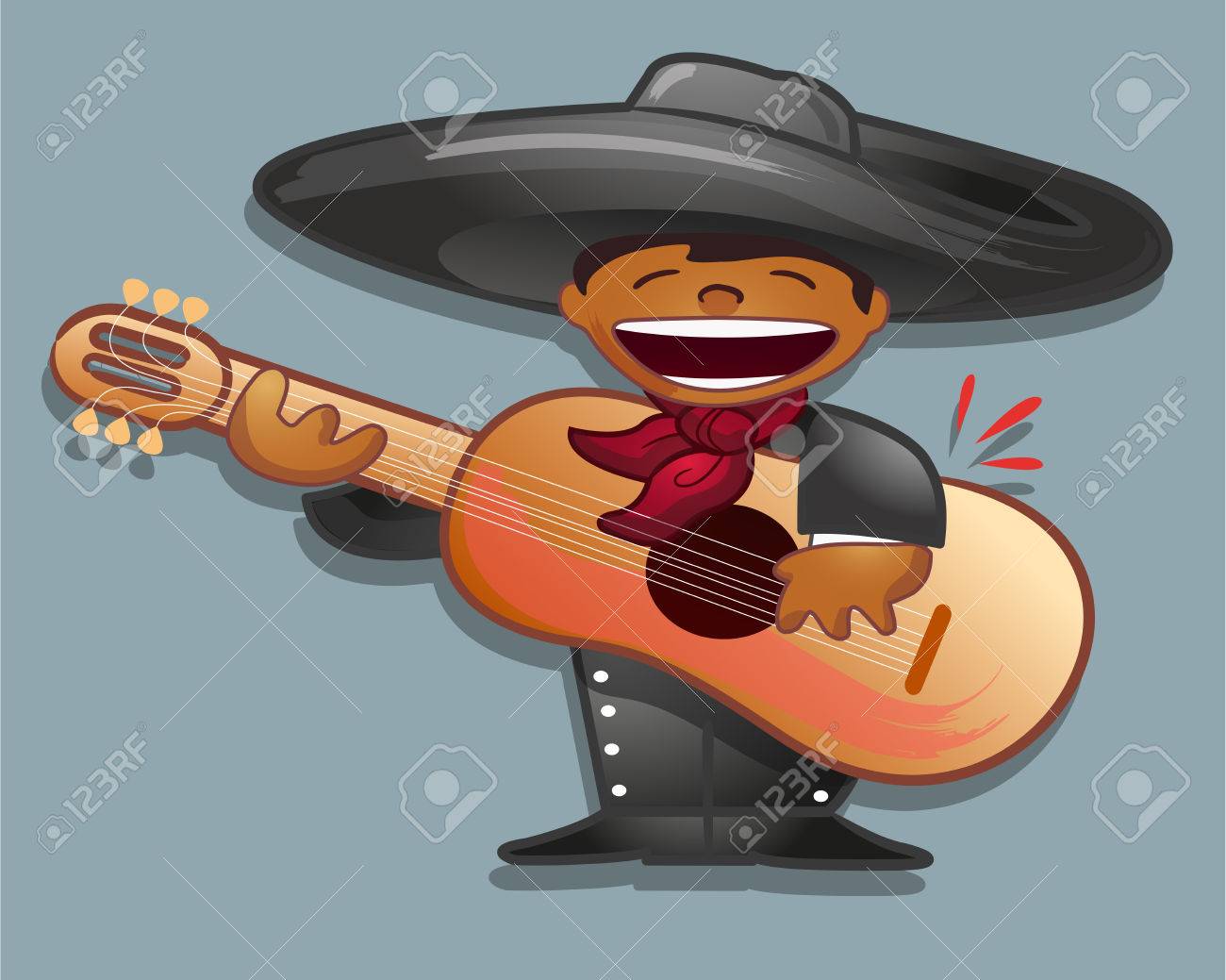 Hand Drawn Vector Illustration Or Drawing Of A Mexican Traditional Cartoon  Mariachi Royalty Free SVG, Cliparts, Vectors, and Stock Illustration. Image  46731359., image size:1300x1039