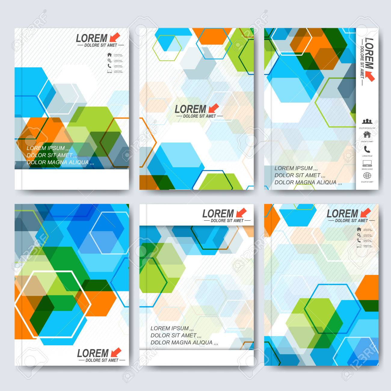modern vector templates for brochure flyer cover magazine or portadas para word
