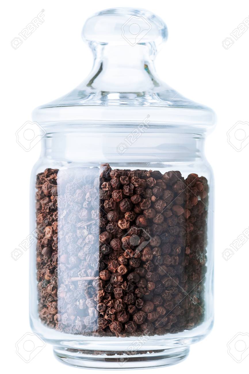 Download Black Pepper In A Glass Jar For Storage Of Loose Spices On A Stock Photo Picture And Royalty Free Image Image 70268328 Yellowimages Mockups
