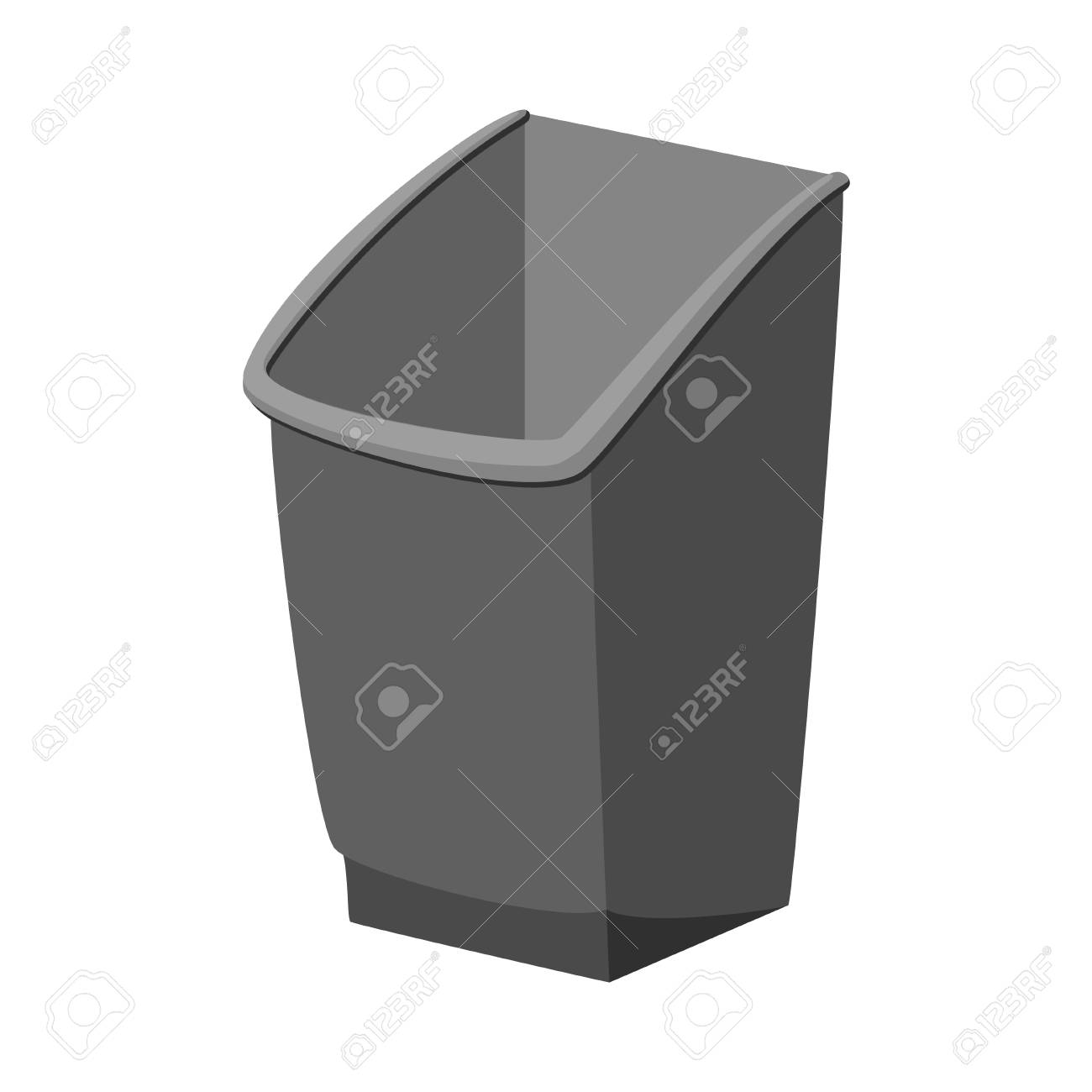 Cartoon Grey Trash Bin Kitchen Garbage Container Waste Disposal Royalty Free Cliparts Vectors And Stock Illustration Image 116786323