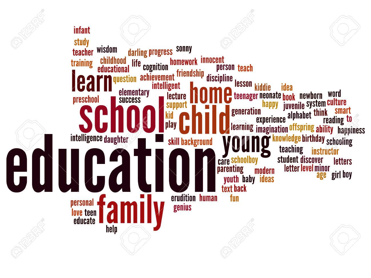 child design family word cloud text background concept family word design