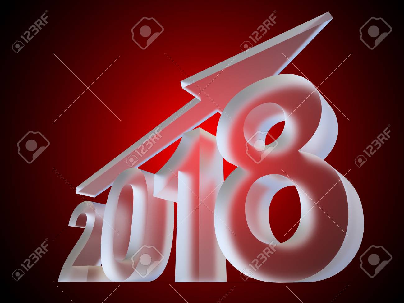 Año conceptual 2018 del hielo o del vidrio hecho de la fuente blanca de la escarcha en fondo rojo del gradiente. una flecha abstracta rica de la ilustración 3d del día de fiesta, metáfora a la abundancia de la navidad, a la prosperidad o al crecimiento del negocio - 92220228 Año conceptual 2018 del hielo o del vidrio hecho de la fuente blanca de la escarcha en fondo rojo del gradiente. una flecha abstracta rica de la ilustración 3d del día de fiesta, metáfora a la abundancia de la navidad, a la prosperidad o al crecimiento del negocio - 92220228