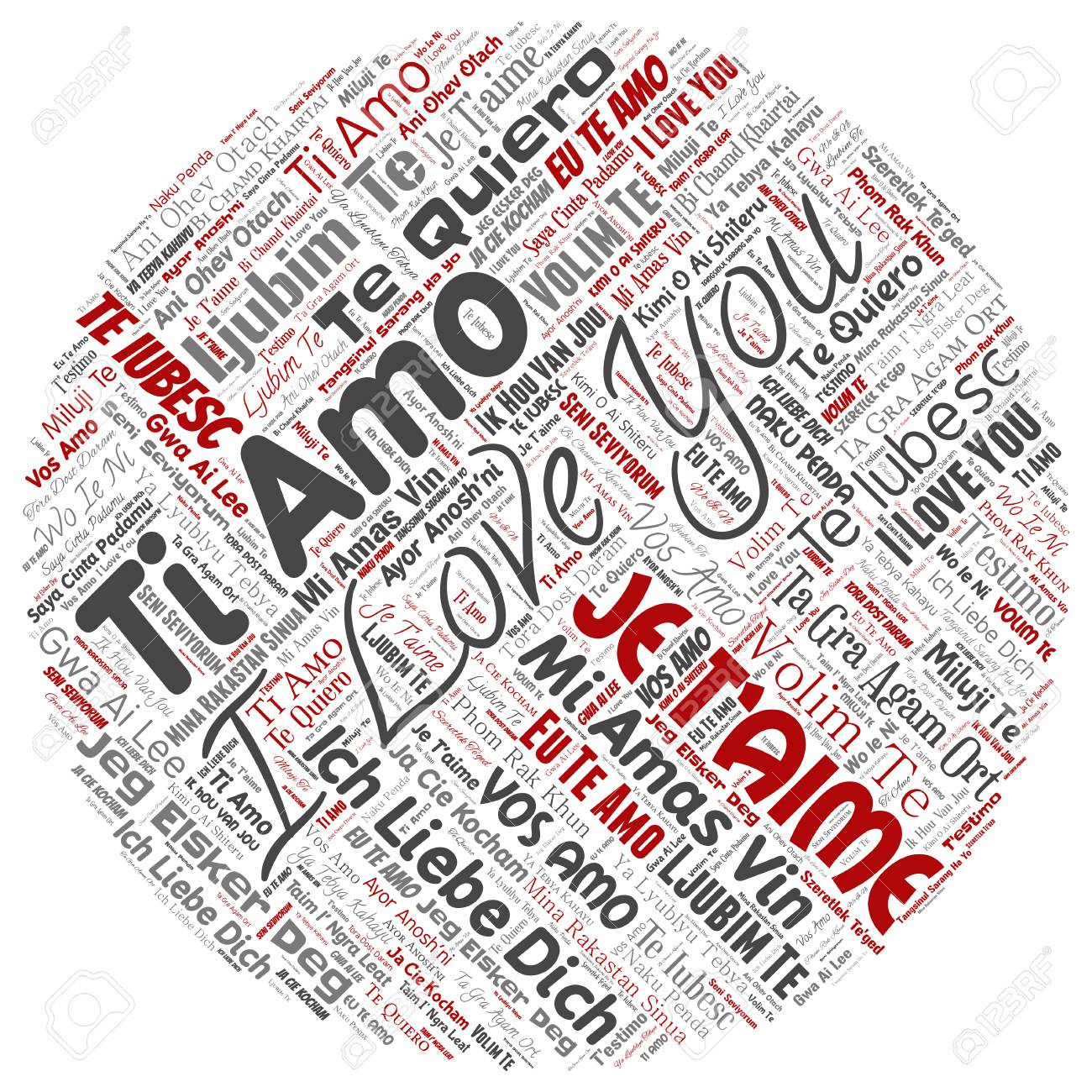 Vector Vector Conceptual Sweet Romantic I Love You Multilingual Message Round Circle Red Word Cloud Isolated Background Collage Of Valentine Day Vector Vector Conceptual Sweet Romantic I Love You Multilingual Message Round Circle Red Word Cloud Isolated Background Collage Of Valentine Day