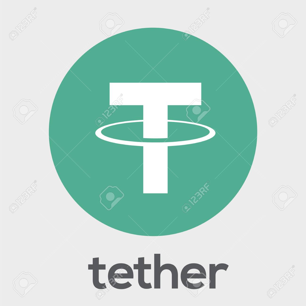 Tether (USDT) Blockchain Digital Money Cryptocurrency Vector Green Logo.  Royalty Free SVG, Cliparts, Vectors, and Stock Illustration. Image 95432182.