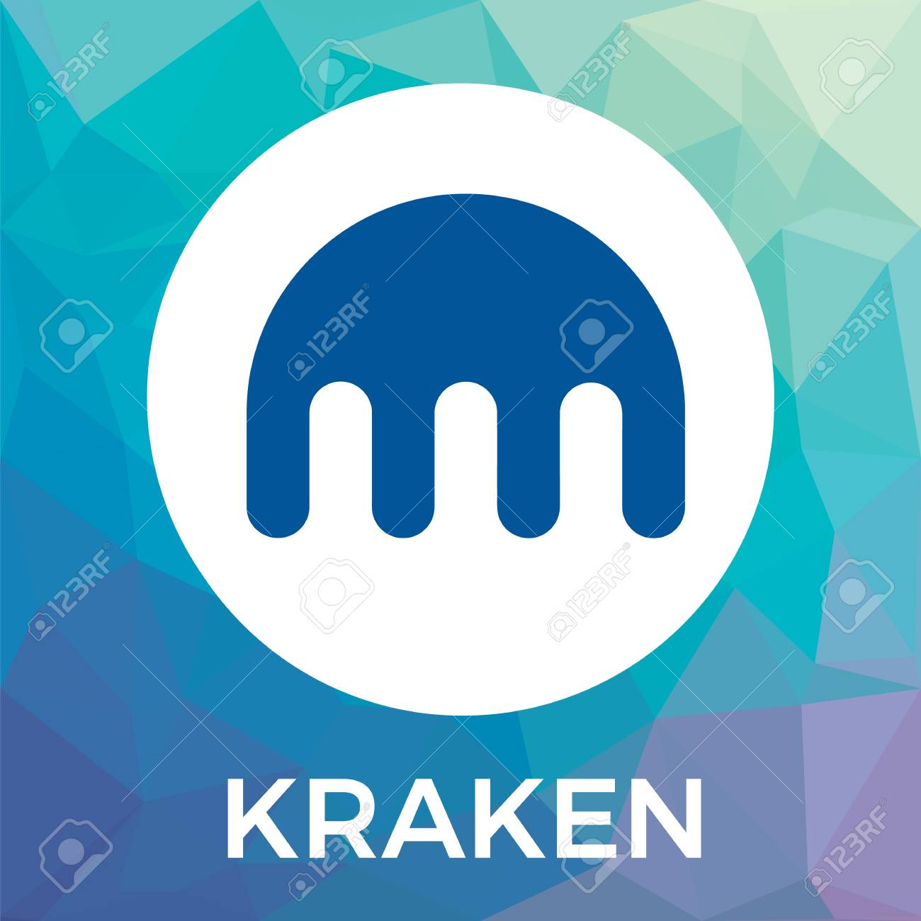 크라켄 암호 화폐 비트 코인 거래소 및 블록 체인 통화 벡터 로고. 로열티 무료 사진, 그림, 이미지 그리고 스톡포토그래피. Image  99177753