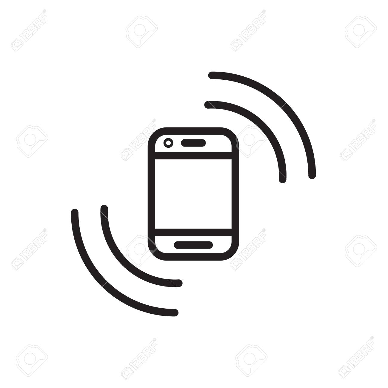 スマートフォンのアイコンベクトル絶縁フラットデザイン のイラスト素材 ベクタ Image