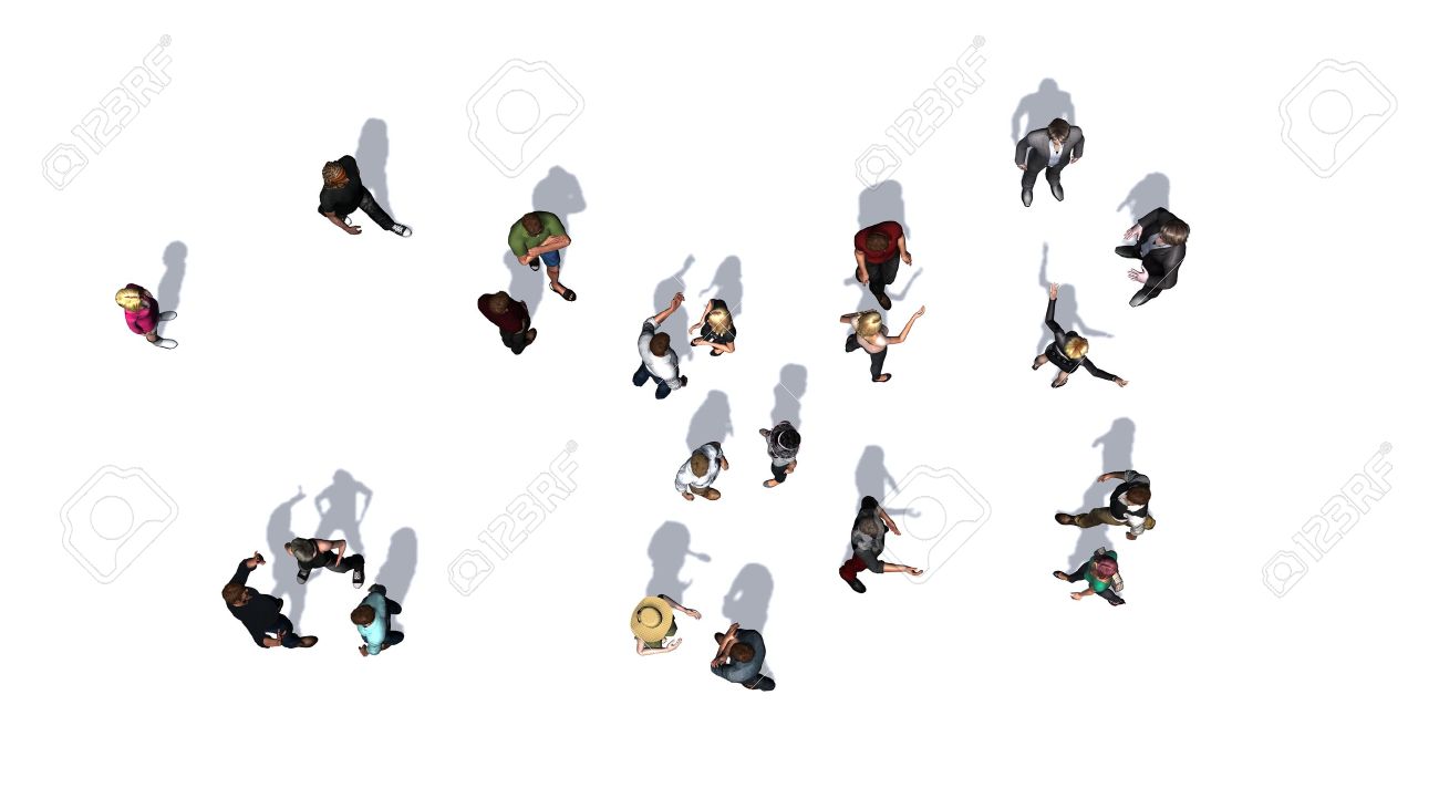 crowd of people in