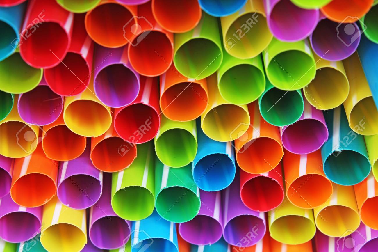 Fancy Straw Art Background Abstract Wallpaper Of Colored Fancy Straws Rainbow Colored Colorful Pattern Texture Stock Photo Picture And Royalty Free Image Image
