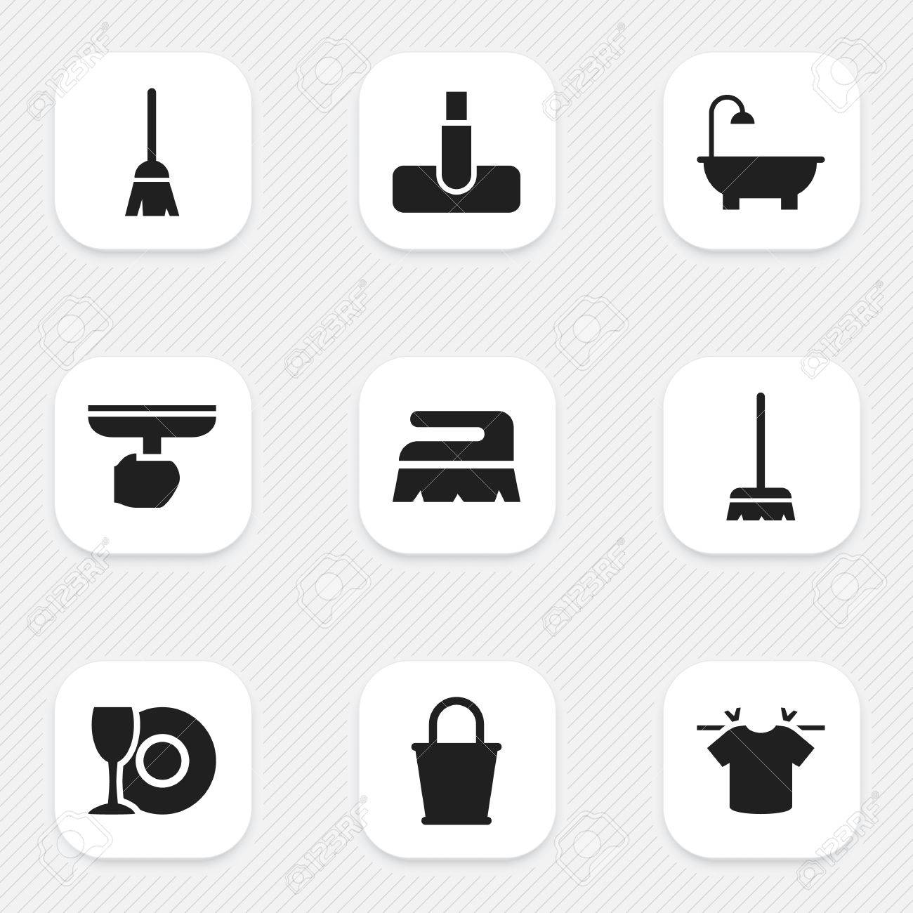 編集可能なクリーンアップ アイコンのイラスト素材 ベクタ Image