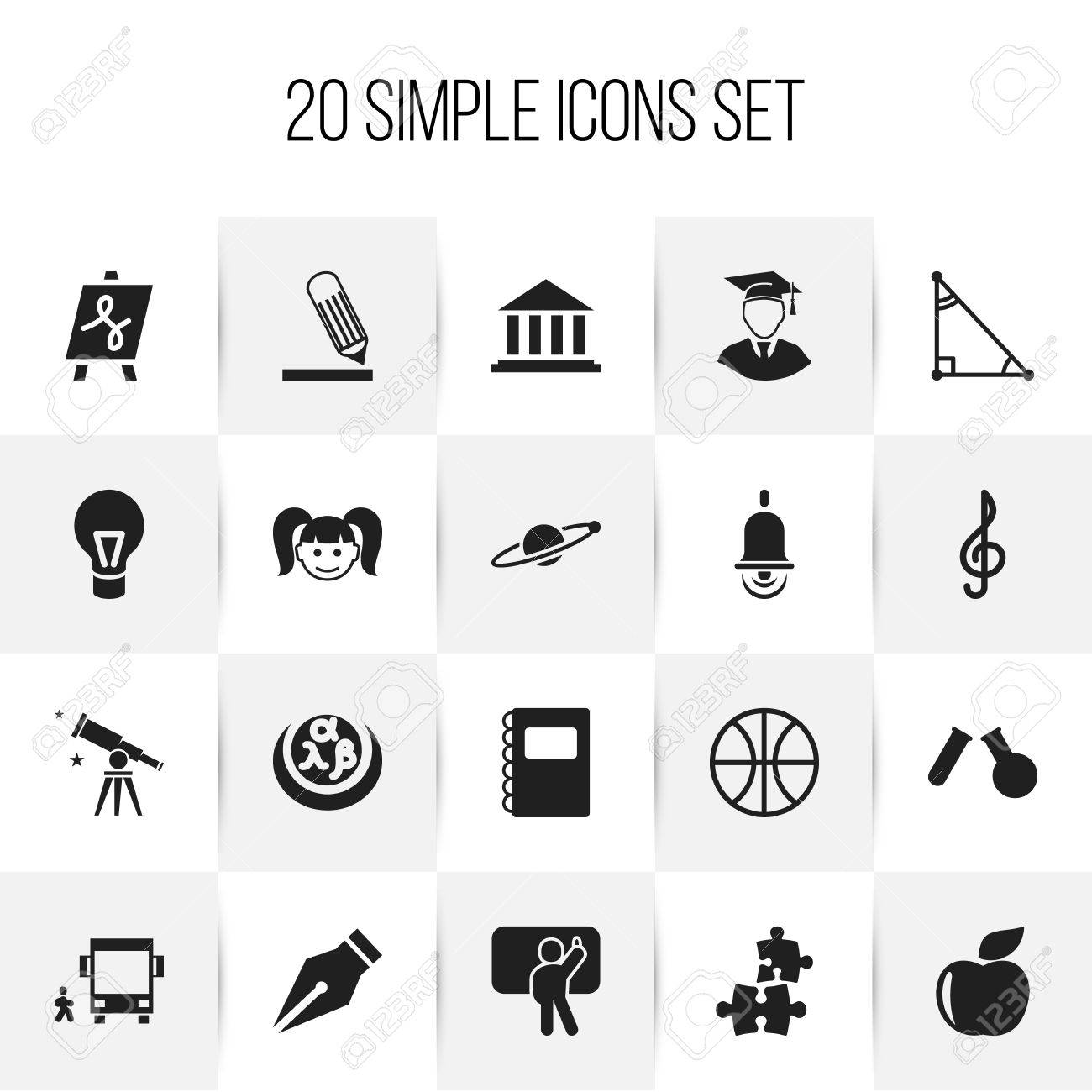 set of 20 editable science icons includes symbols such as fresh symbol for teacher