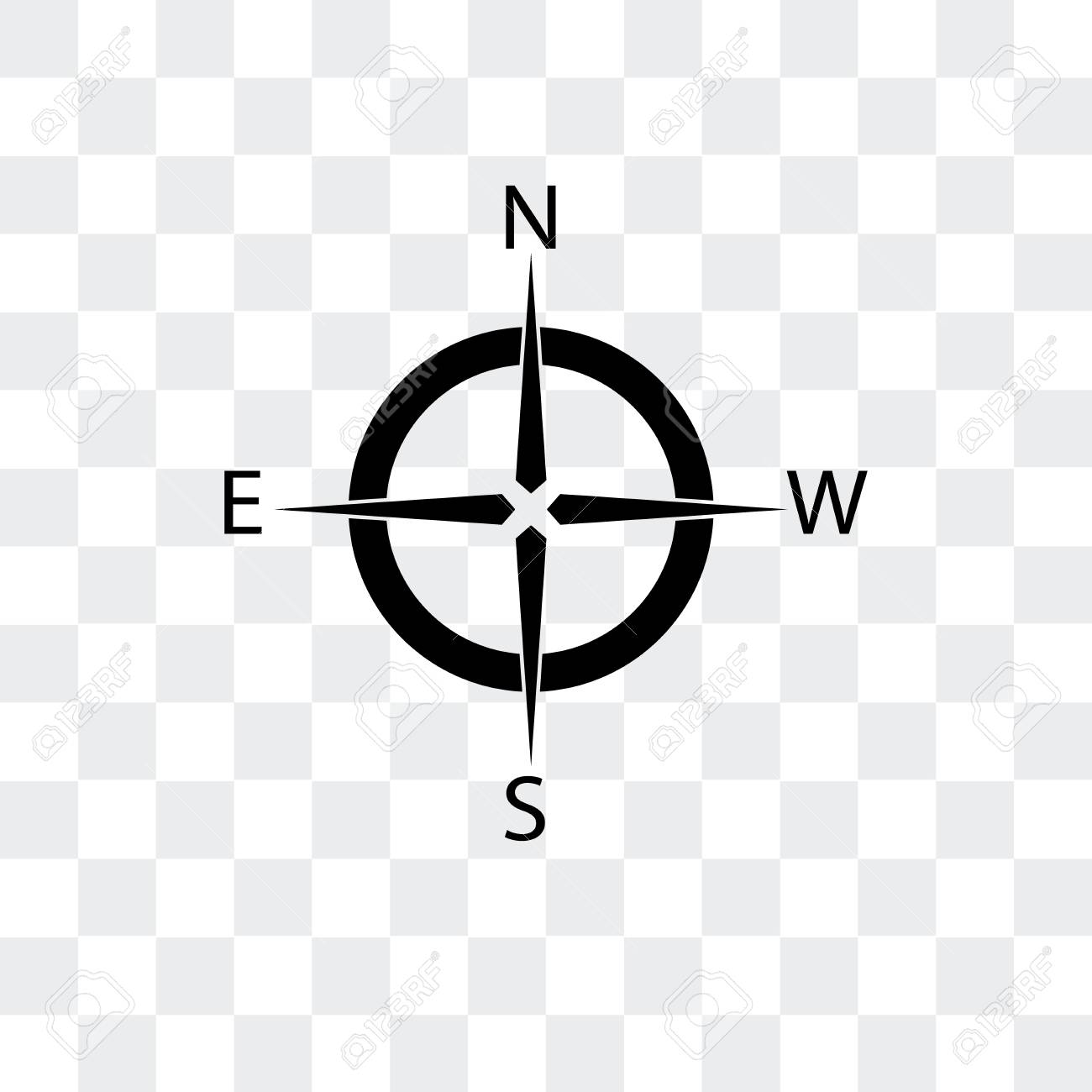 Compass Vector Icon Isolated On Transparent Background, Compass Logo  Concept Royalty Free SVG, Cliparts, Vectors, and Stock Illustration. Image  107222870., image size:1300x1300