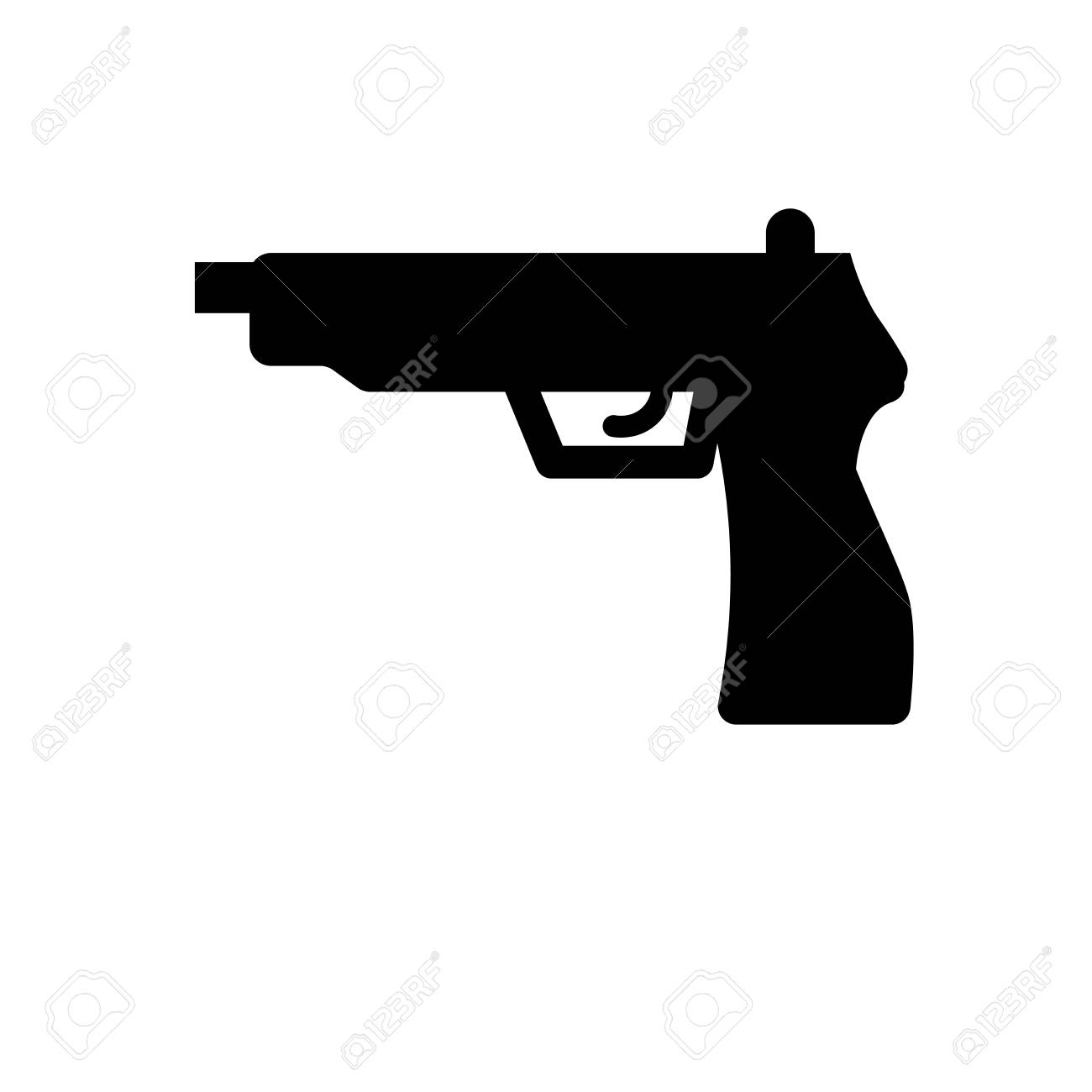 Pistol Icon Trendy Pistol Logo Concept On White Background From