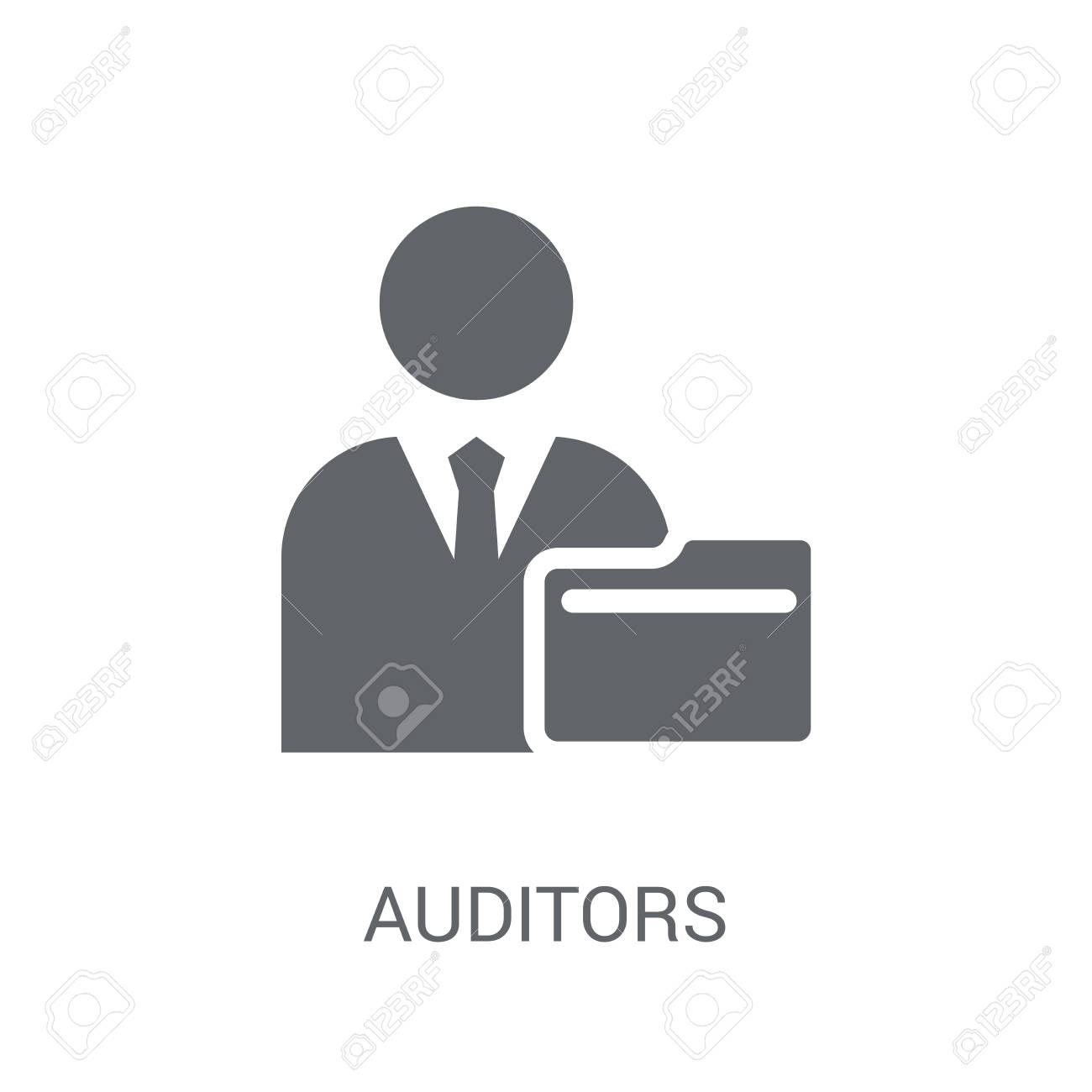 Auditors Icon. Trendy Auditors Logo Concept On White Background From  Business Collection. Suitable For Use On Web Apps, Mobile Apps And Print  Media. Royalty Free SVG, Cliparts, Vectors, and Stock Illustration. Image, image size:1300x1300
