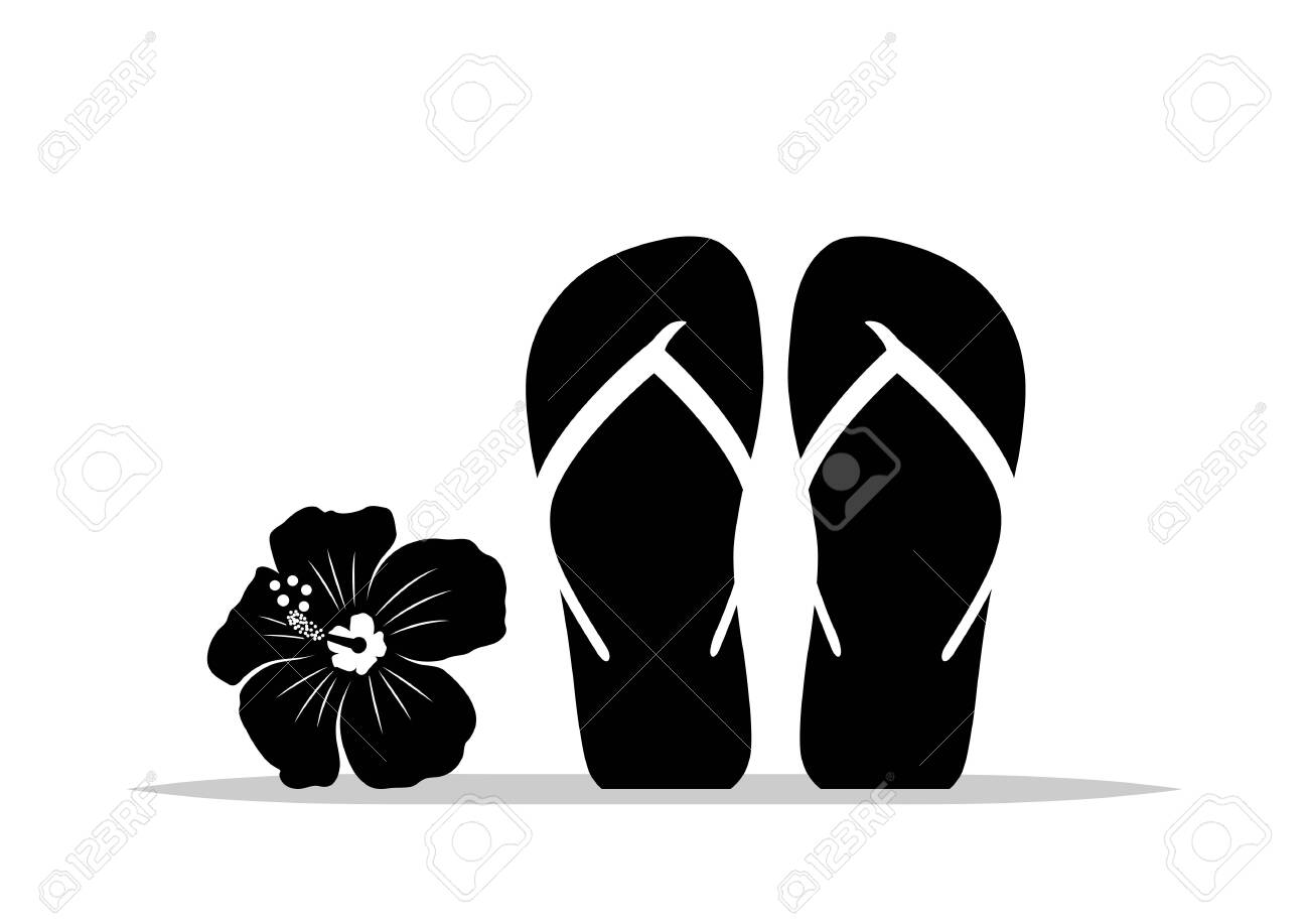 hibiscus flip flops