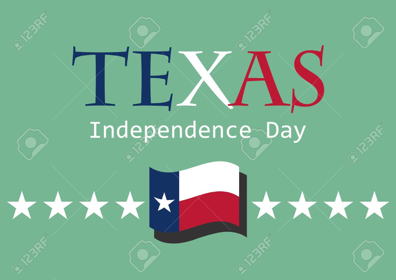 テキサス独立記念日。独立記念日にイラスト テキサス州旗。のイラスト素材・ベクター Image 51577384