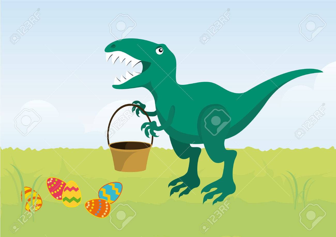 angry easter t rex cartoon character t rex easter dinosaur