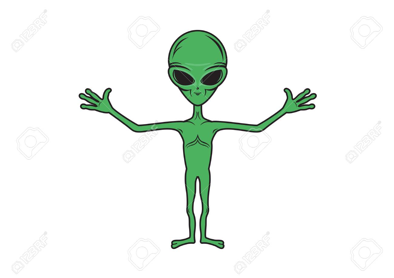 Caractere De Desenho Animado Alienígena. Vetor De Alien. Grupo De Aliens  Royalty Free SVG, Cliparts, Vetores, e Ilustrações Stock. Image 70665771