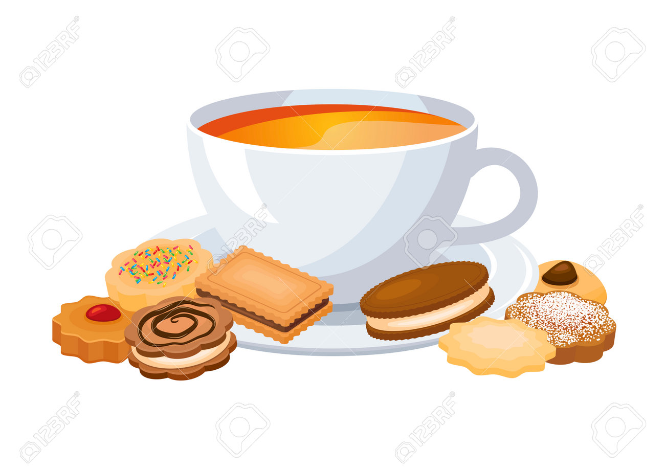 Kop van thee en koekjes stilleven pictogram vector. heerlijke theekoeken vector geïsoleerd op een witte achtergrond. verschillende soorten koekjes tekenen. shortbread cookie pictogram vector - 194744150 Kop van thee en koekjes stilleven pictogram vector. heerlijke theekoeken vector geïsoleerd op een witte achtergrond. verschillende soorten koekjes tekenen. shortbread cookie pictogram vector - 194744150