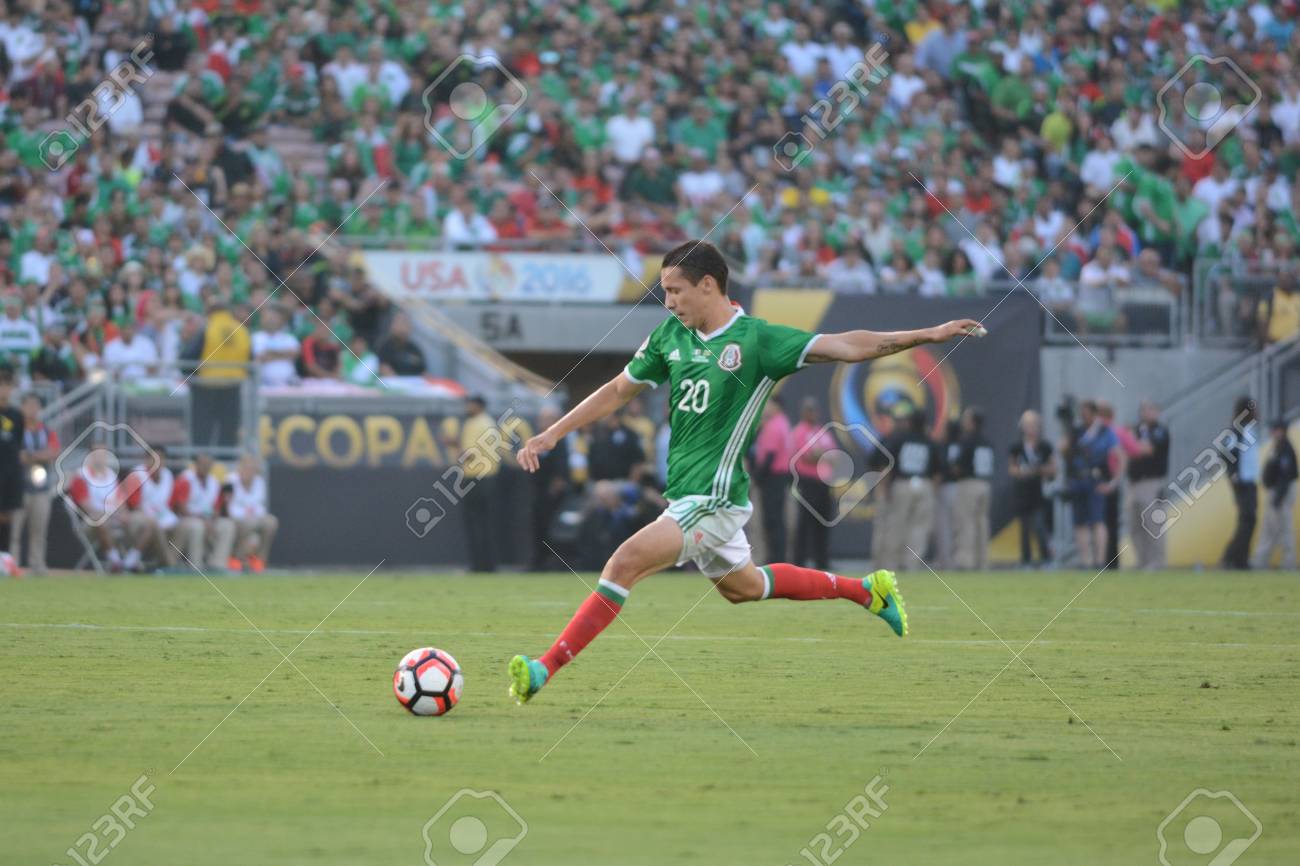 Pasadena Usa June 09 2016 Jesus Duenas Kicking The Ball