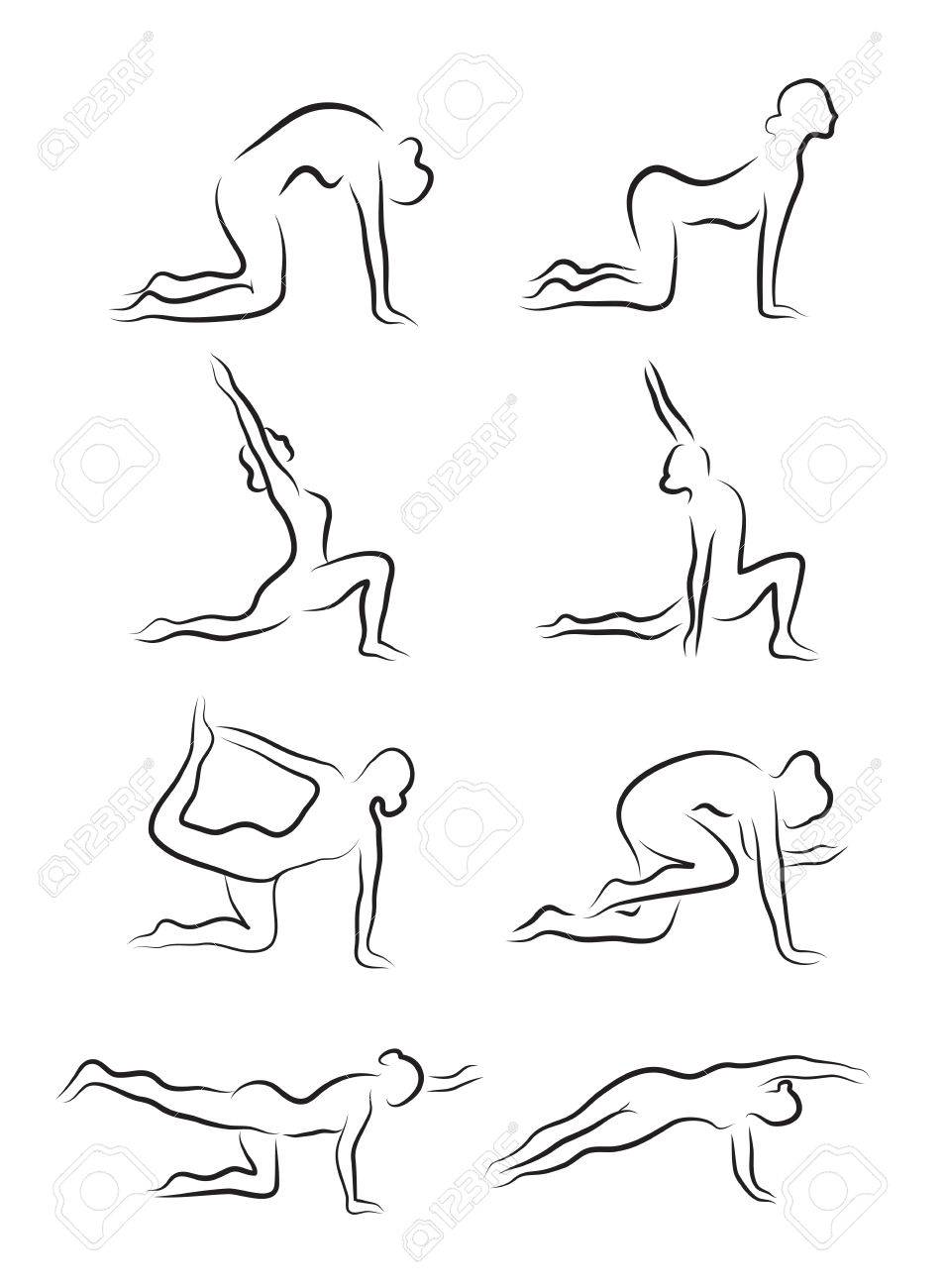 set of sketches of