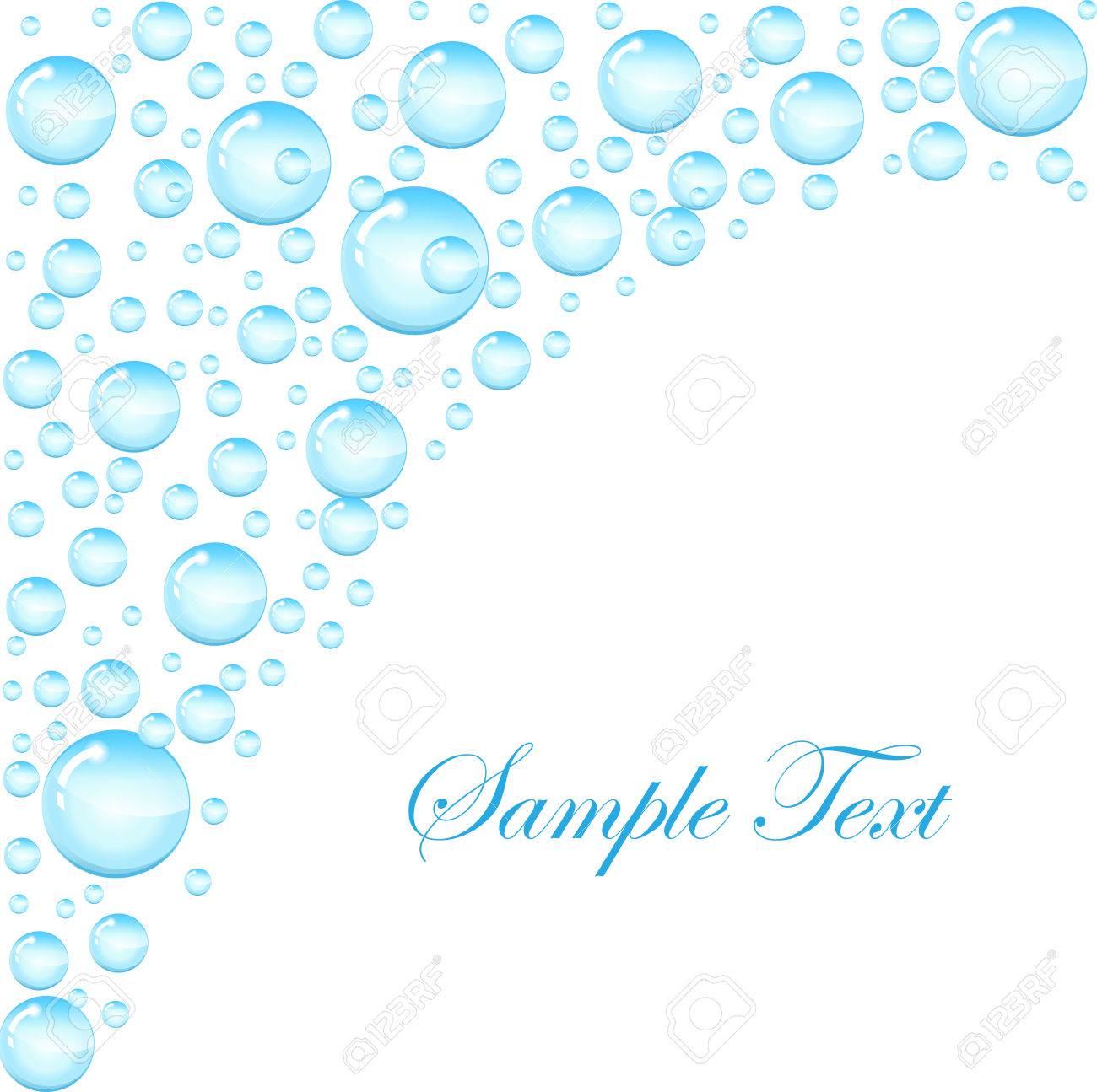 soap bubbles background with space for text template for the