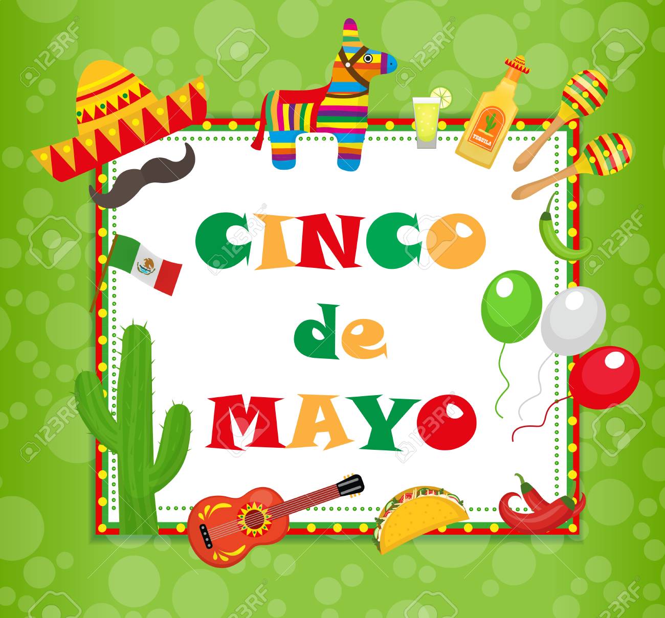 cinco de mayo greeting card template for flyer poster invitation