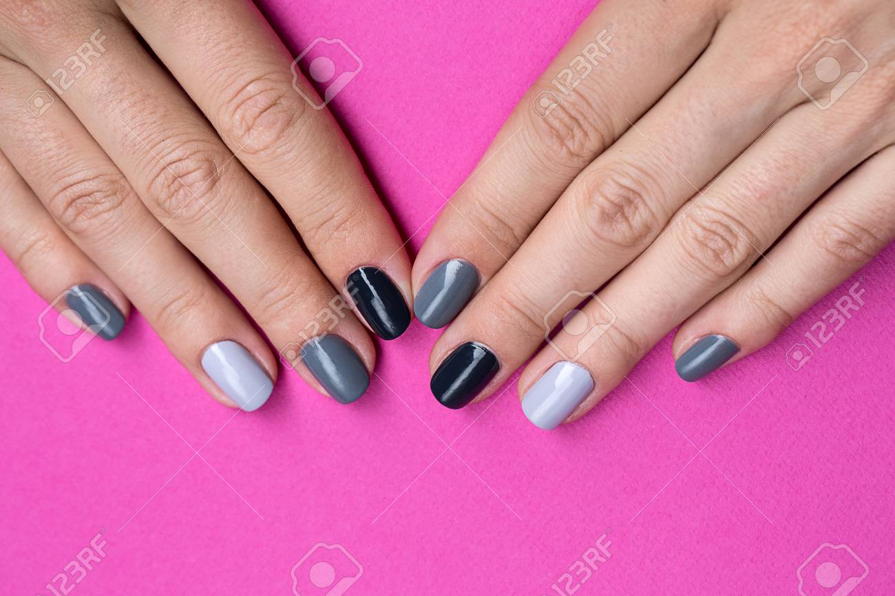 Fashion week Nail stylish painting for woman Fashion style Nail stylish painting for lady