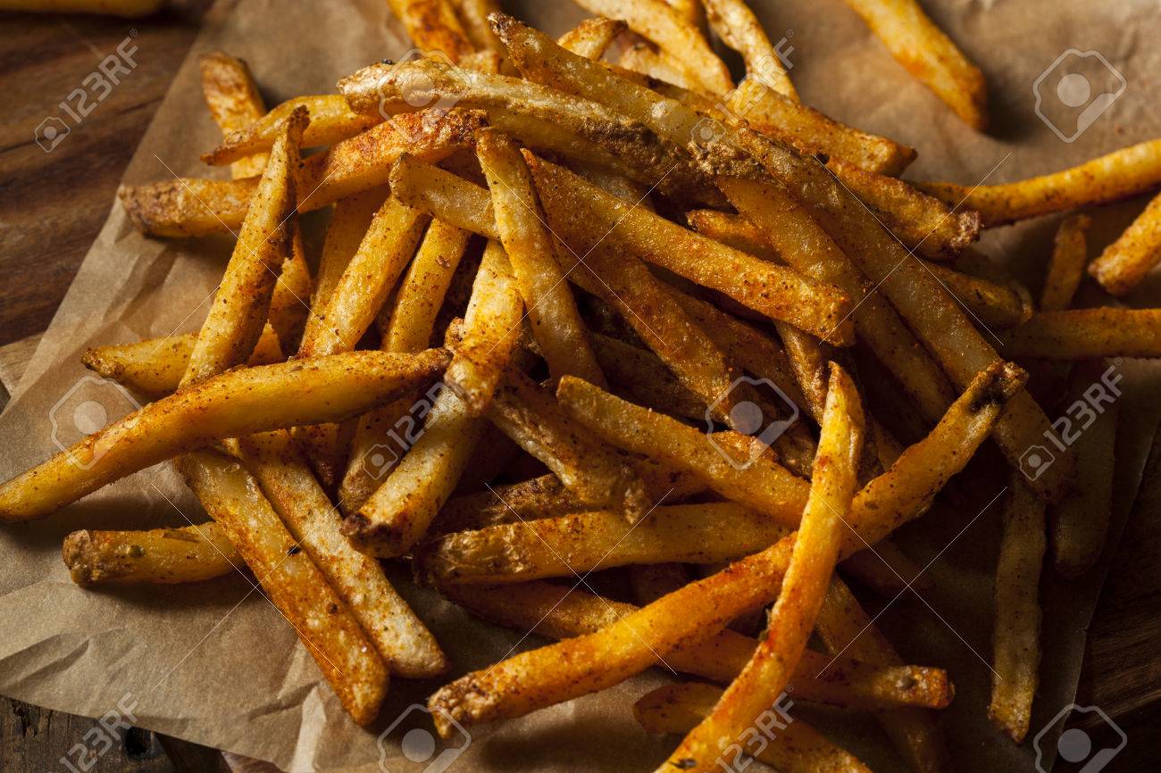 Cajun Seasoned French Fries With Organic Ketchup Stock Photo Picture And Royalty Free Image Image 31116270