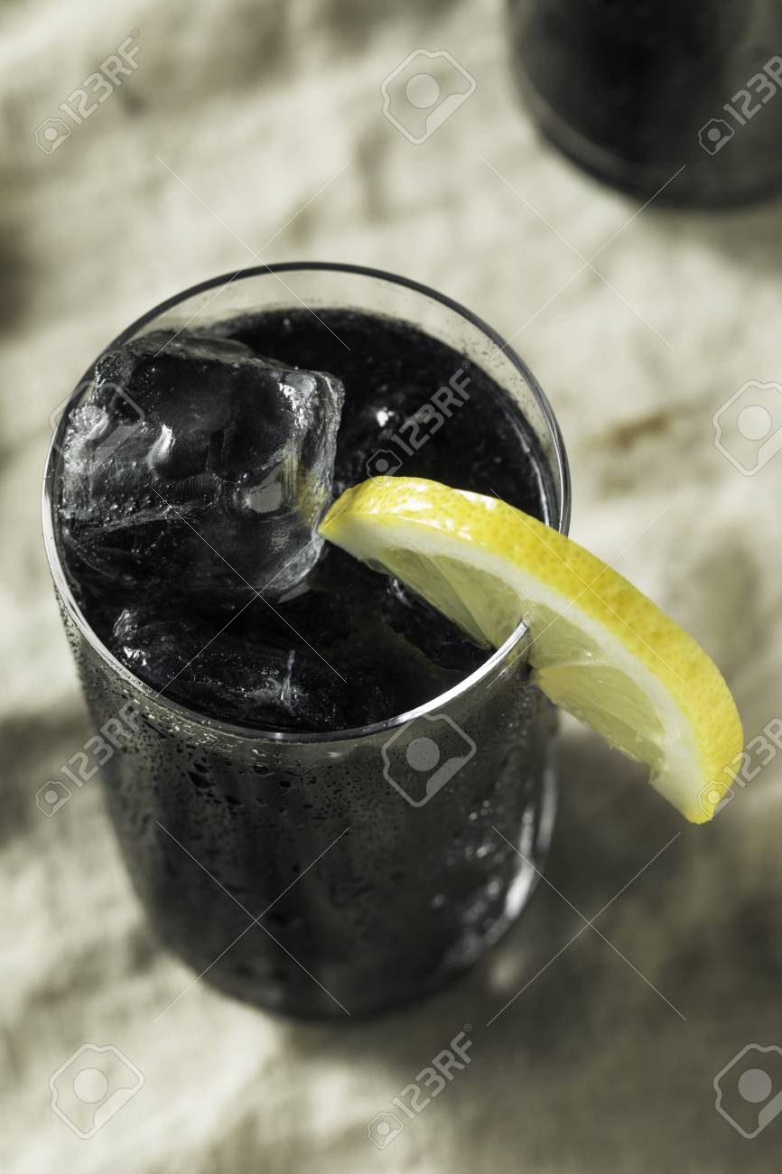 Refreshing Black Activated Charcoal Lemonade Detox Drink Stock Photo Picture And Royalty Free Image Image 113453690