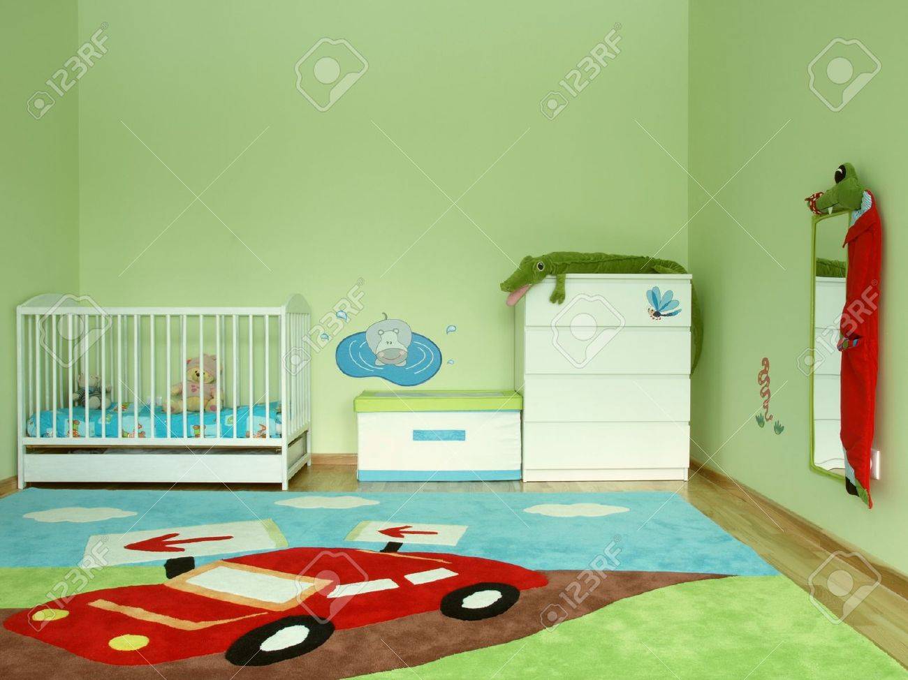Baby Colourful Bedroom With A Carpet Stock Photo Picture And Baby Colourful Bedroom With A Carpet Stock Photo 12515151