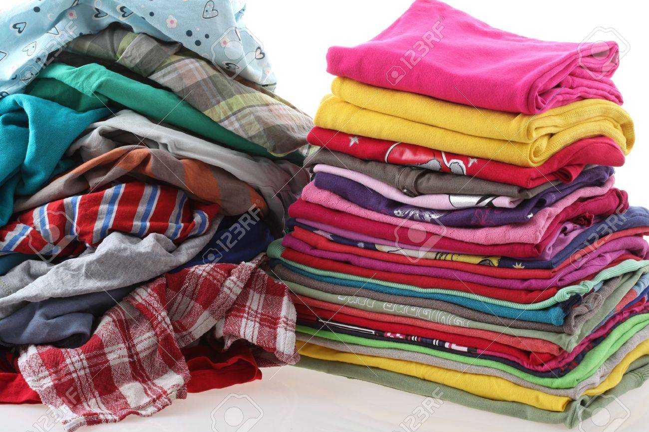 monton de ropa