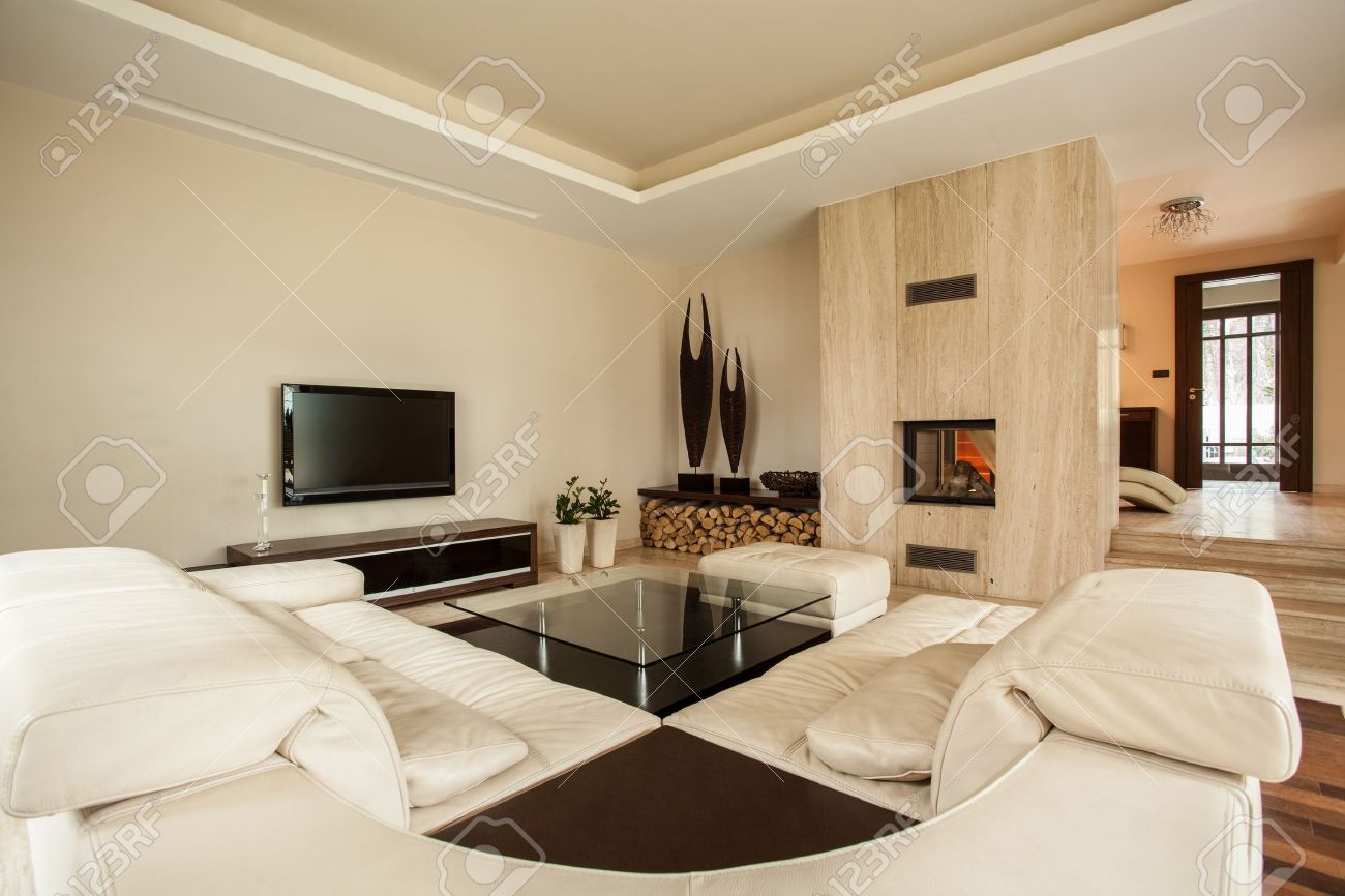 travertine house luxury and modern living room stock photo travertine house luxury and modern living room stock photo