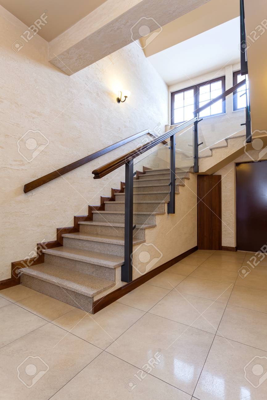 Huge Modern Marble Stairs In Luxury Stylish Interior Stock Photo, Picture  and Royalty Free Image. Image 25681440., image size:866x1300