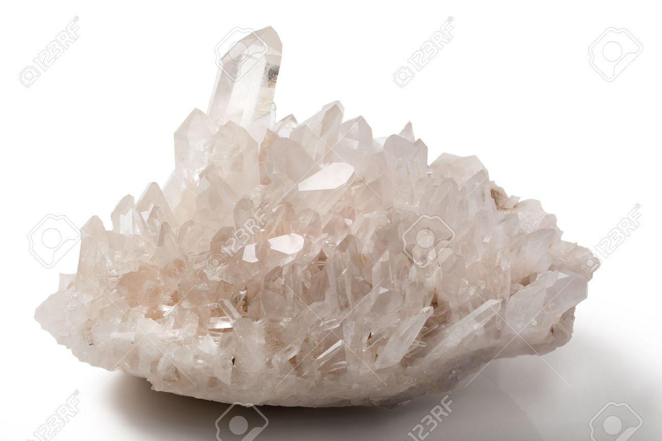 Crystal Transparent Quartz Stone On Isoleted Background Stock Photo Picture And Royalty Free Image Image