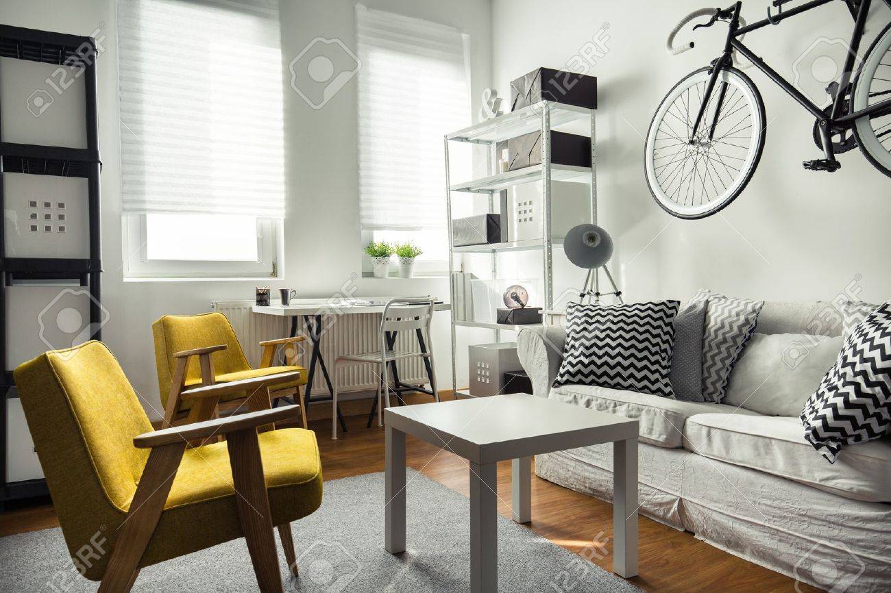 Stylish Furniture In Contemporary Drawing Room Interior Stock ... Stylish Furniture In Contemporary Drawing Room Interior Stock ...