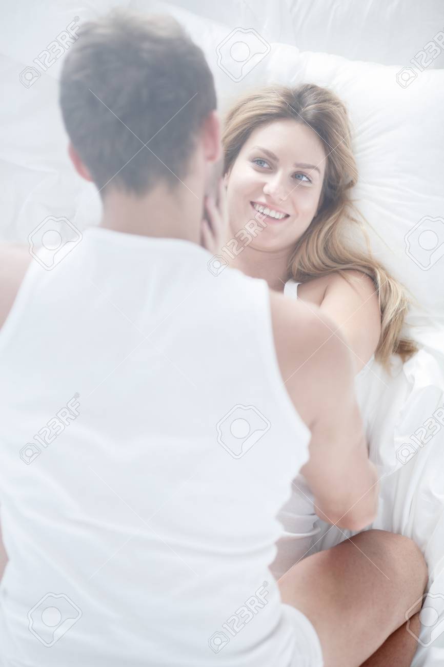 Young Couple During Morning Sex In The Bedroom Stock Photo, Picture And Royalty Free Image