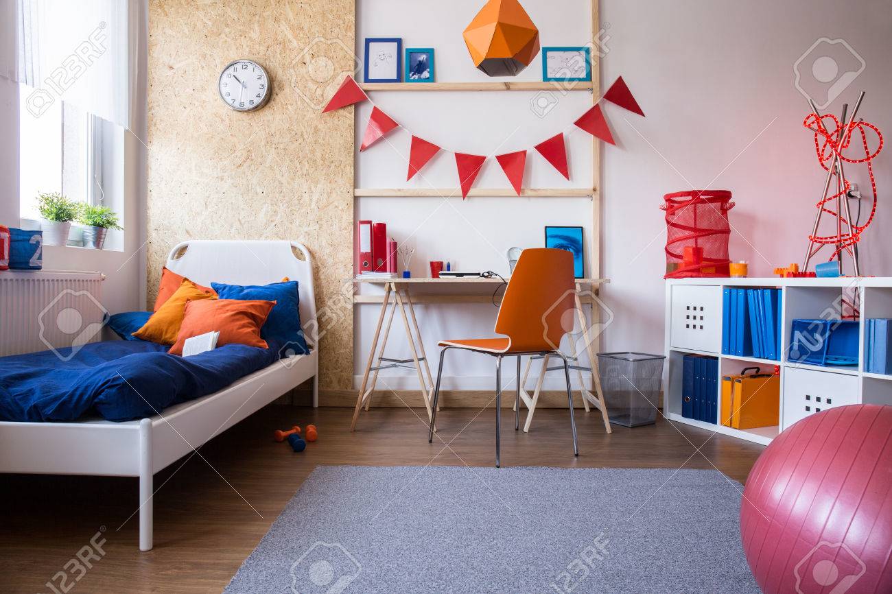 Image of new child bedroom and study room combination - 50497538 Image of new child bedroom and study room combination - 50497538