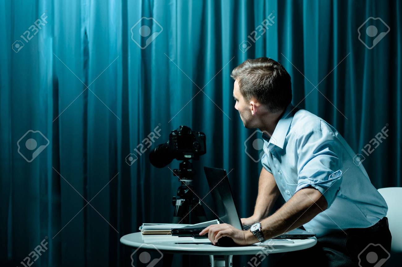 Voyeur And Stalker Observing Somebody