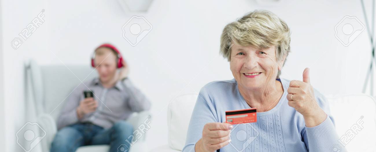 Sitting on a credit card