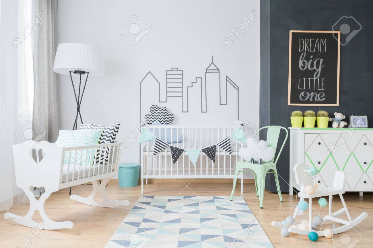 mint baby room