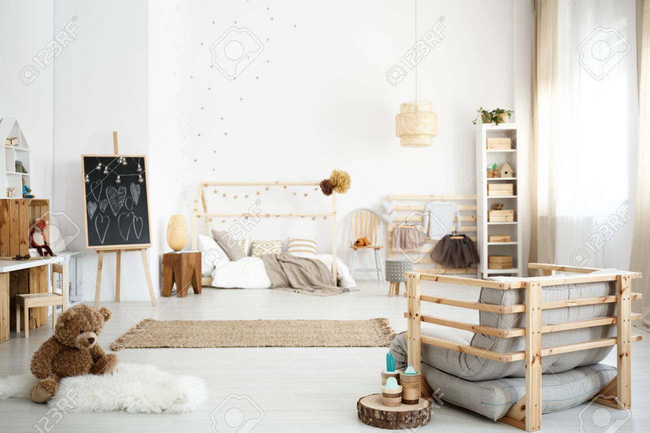 scandi girls bedroom