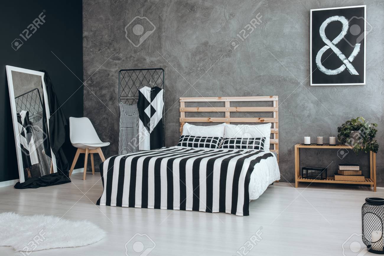 Black and white bedroom chair deals