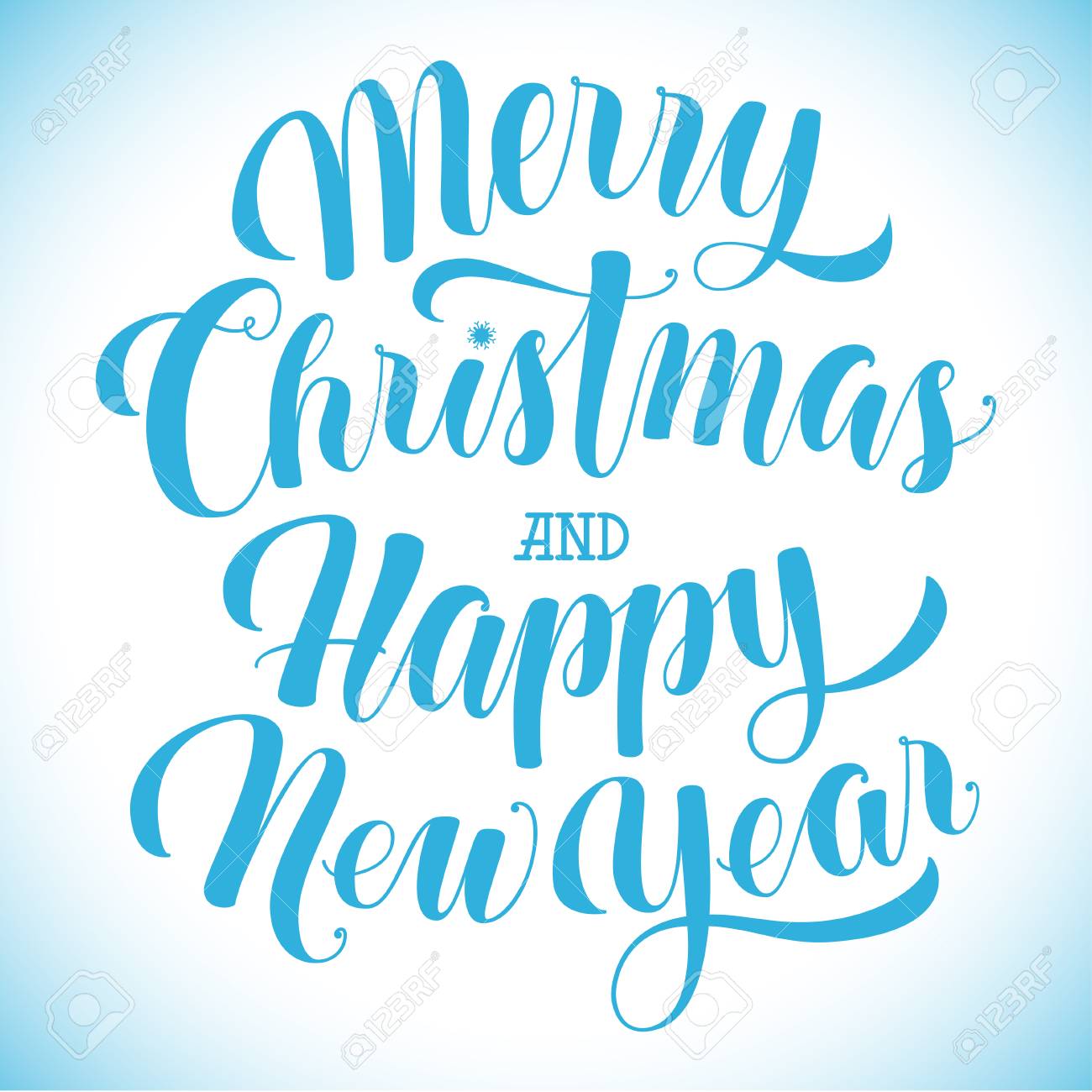 merry christmas and happy new year text greeting card banner