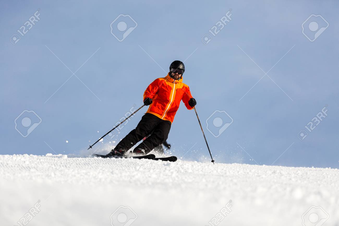 colourful ski jacket