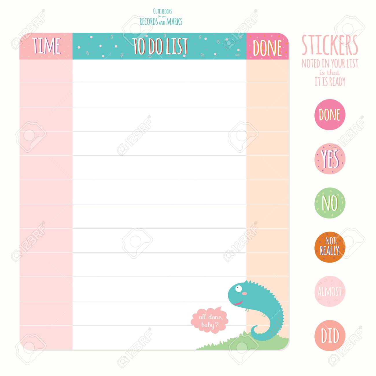 notes page template
