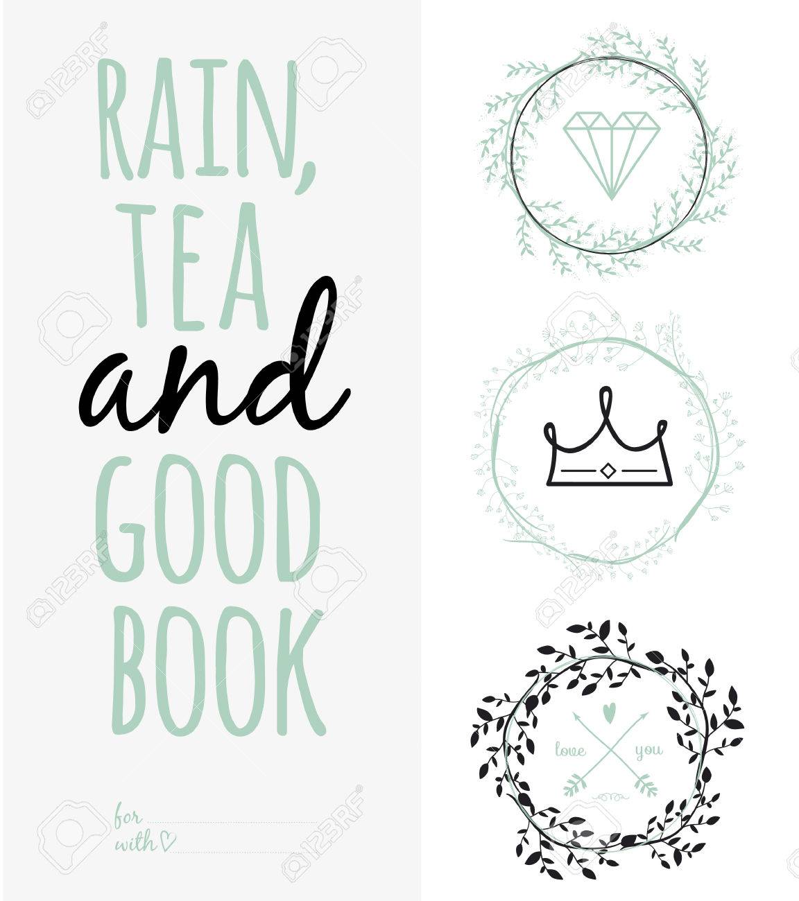 Inspirational and motivational romantic and love quotes poster Stylish typographic poster design in cute style