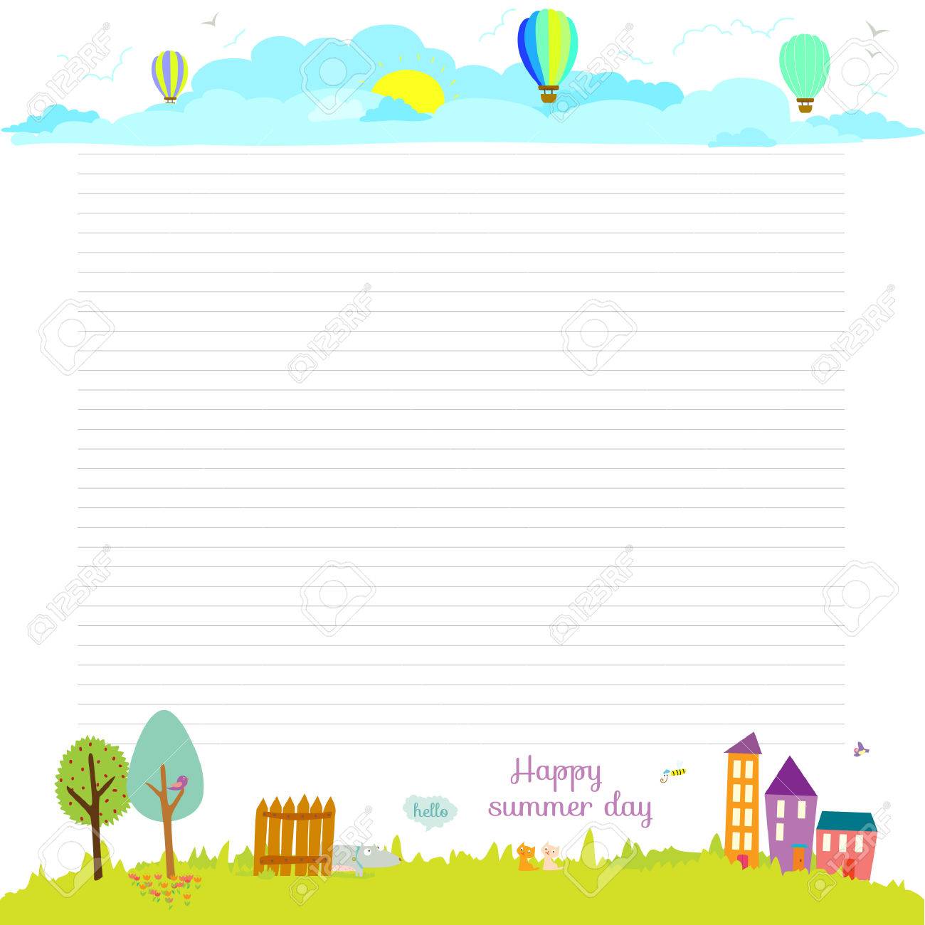 back to school design cute and cartoon illustration spring school background design