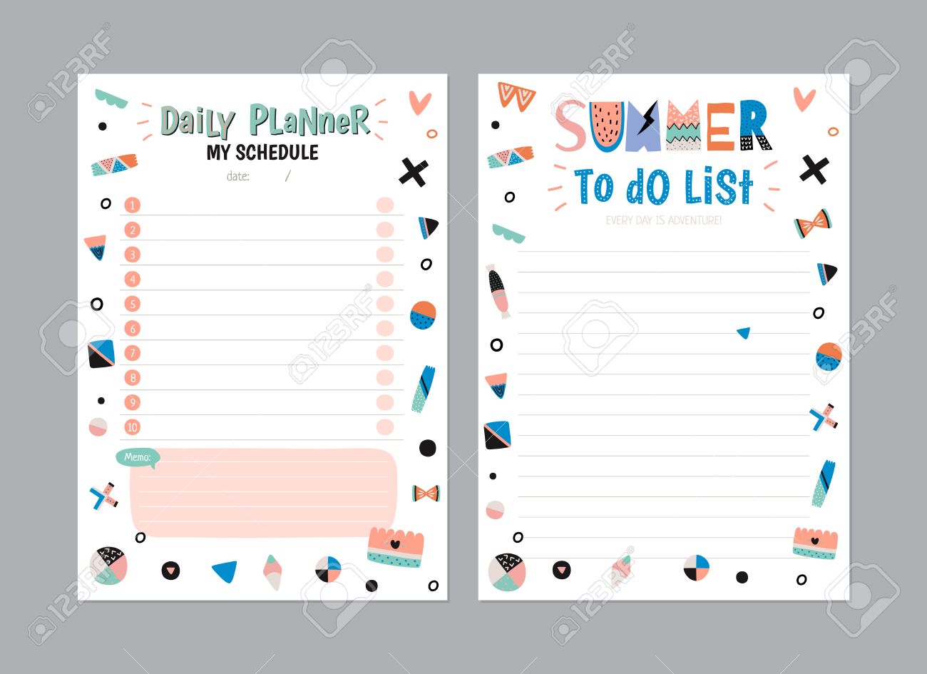 date planner template