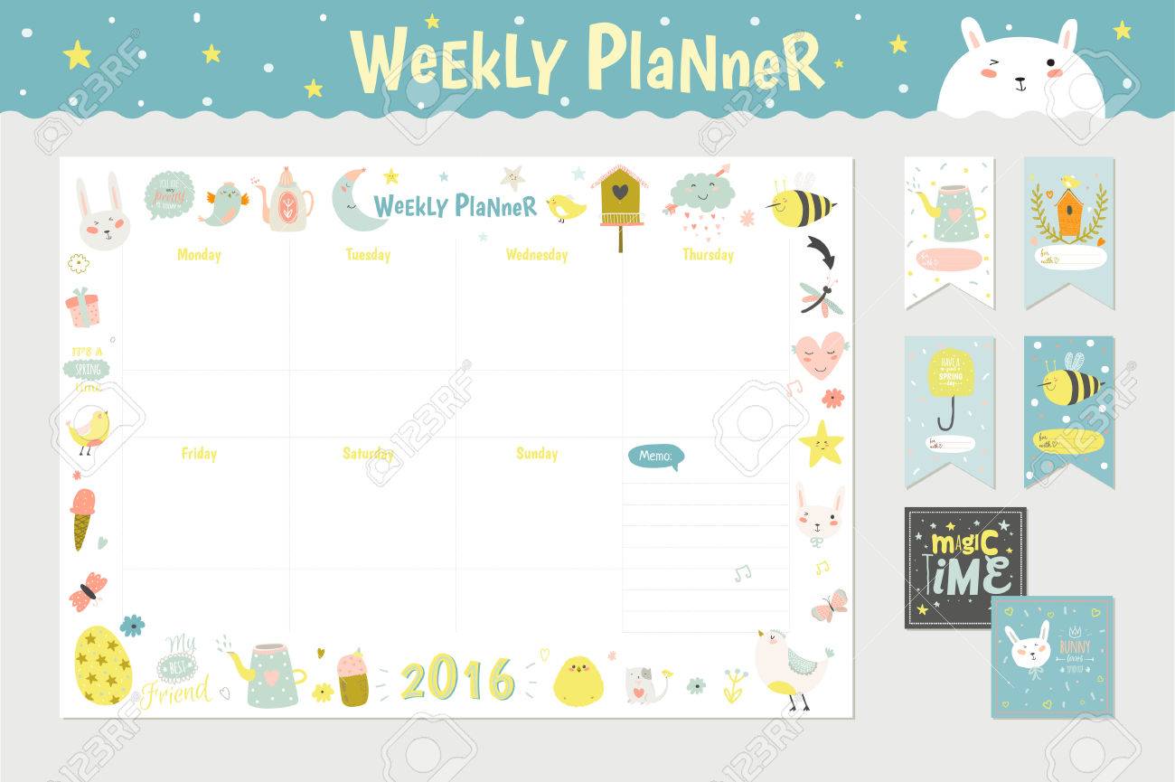cute timetable