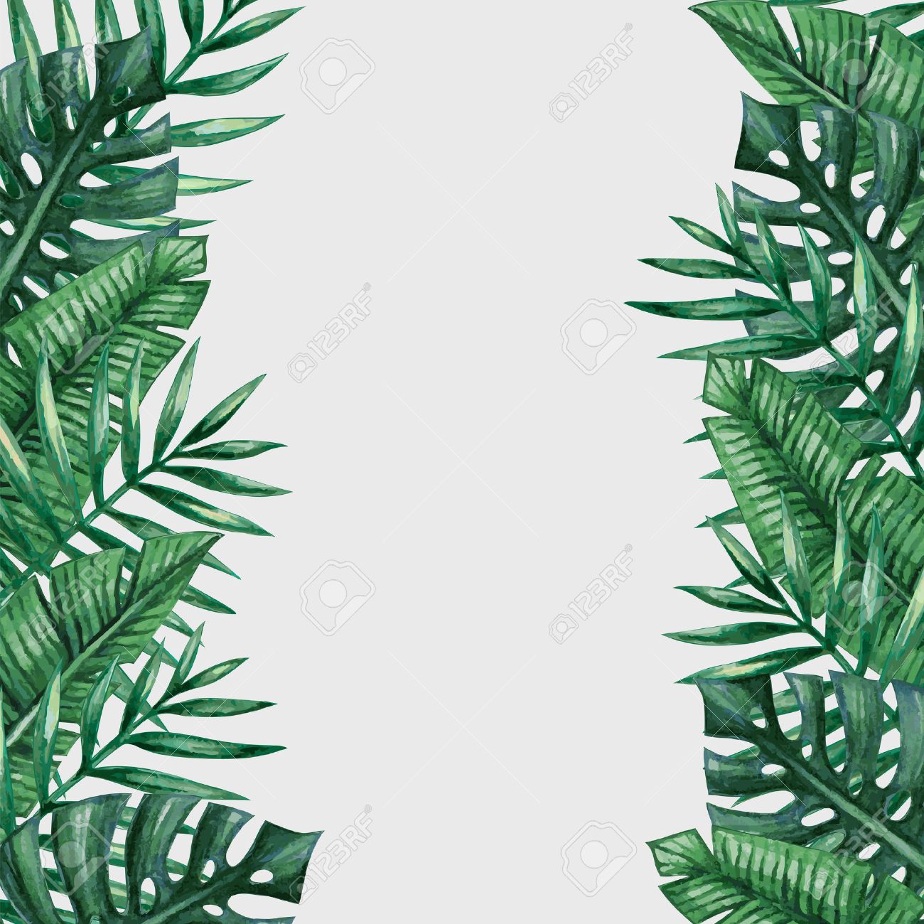 palm-tree-leaves-background-template-tropical-greeting-card-royalty-free-svg-cliparts-vectors-and-stock-illustration-image-55951766